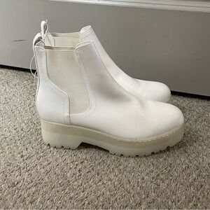 NWT Altar’D State White Platform Booties Size 10